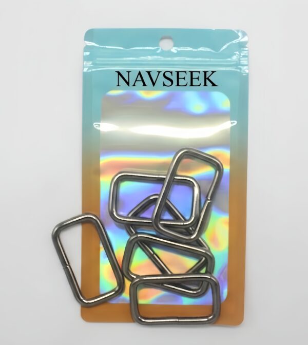NAVSEEK 6 PCS Metal Buckle 1 Inch Rectangle  Straps Buckles