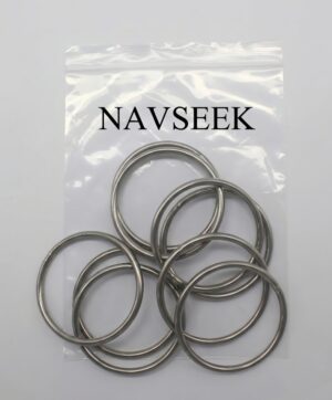 NAVSEEK 8 PCS Ring-shaped Fittings  Metal Buckle Loop Ring
